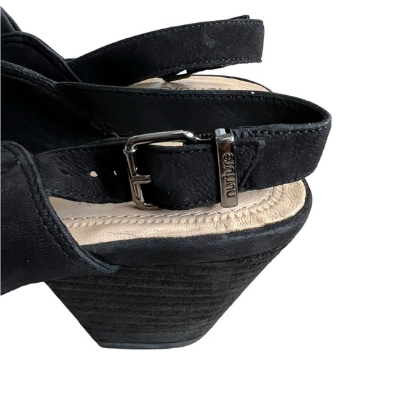 Nurture Women Black Slingback 2.5" Heel Caged Shoes Office Casual 8.5M - Picture 5 of 9